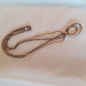 Beautiful 18” Oval Shape Pendent Necklace Includes (2) Chains.